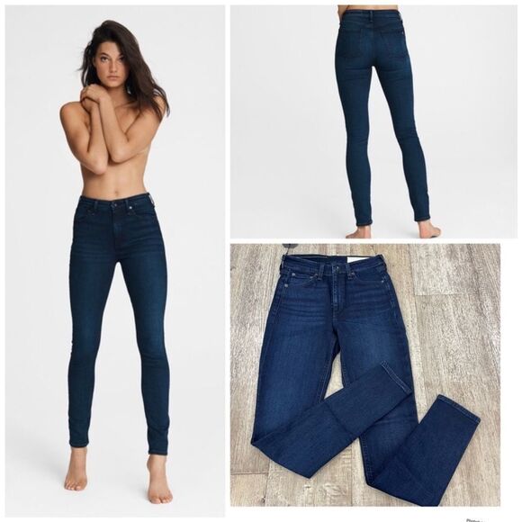 Rag and Bone Nina High Rise Skinny Jeans In Bayview